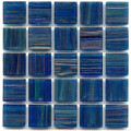 Hakatai aventurine Blue Agate 1x1 glass tile