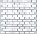 Brick pattern White pearl marble mosaic