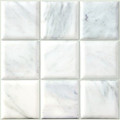 4x4 pillow edge White Pearl marble