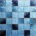 DaVinci glass tile Waterfall series Caribbean