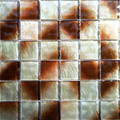 DaVinci glass tile Waterfall series Chocolate