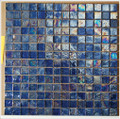 Kaleidoscopic glass tile Purple Rain 1x1