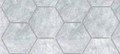 Basco Chelsea Bardiglio marble 3" hexagon honed