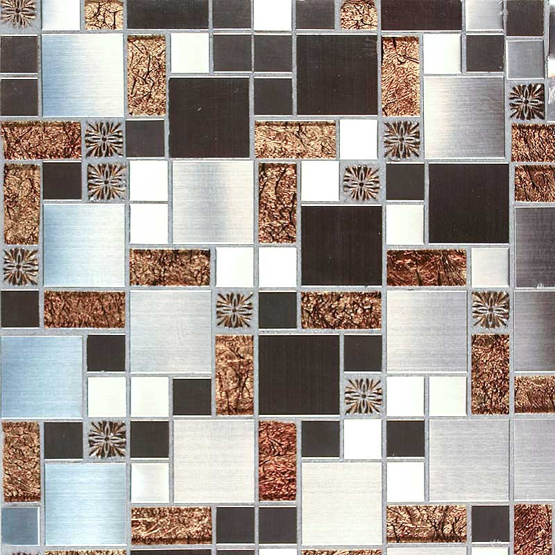 Blue River mosaic glass tile Boreal Colossal