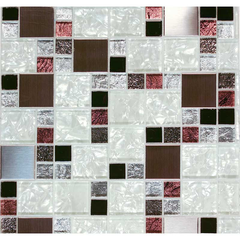 Blue River mosaic glass tile Boreal Palmitto