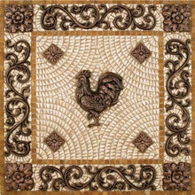 View Kitchen Backsplash Metal Medallions Images