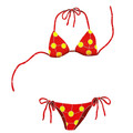 Red Bikini mosaic pool inlay 