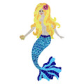 Mermaid Blonde mosaic pool inlay 