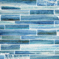 Glass Tile Mosaic Pool tile. Coastal Sands Tidal Blue