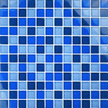 Glass Tile Mosaic Pool tile. Crystal Cobalt Blue Blend