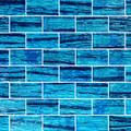 Glass Tile Mosaic Pool tile. Mirage Cayman Blue 