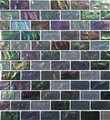 Glass Tile Mosaic Pool tile. Ocean Black Blend