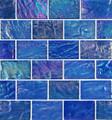 Glass Tile Mosaic Pool tile. Ocean Light Blue Blend