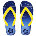 Flip Flops yellow mosaic pool inlay 