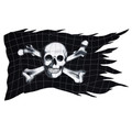 Jolly Roger Flag mosaic pool inlay 