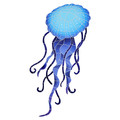 Jellyfish mosaic pool inlay 