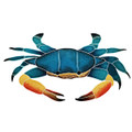 Blue Swimmer Crab mosaic pool inlay 