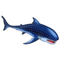 Great White Shark pool mosaic inlay 