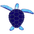 Loggerhead Turtle Blue 20" x 24"