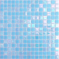 Hakatai Luster Series Capri Blue blend glass tile
