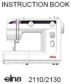 Elna 2110 2130 Sewing machine instruction manual