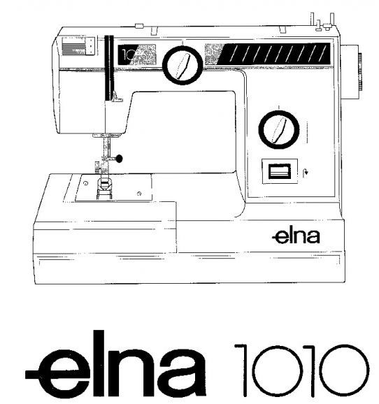 Elna 1010 Sewing machine PDF instruction manual