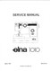 Elna 1010 Sewing machine PDF Service manual in English