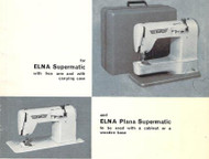 Elna Supermatic Plana Sewing machine instruction manual