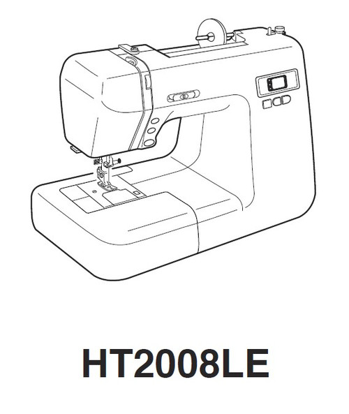 Janome New Home HT2008LE Sewing Machine Instruction Manual