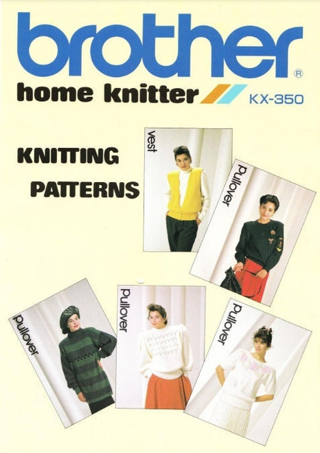 Brother Home Knitter KX350 Knitting Patterns 7mm
