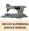 Necchi Supernova Service Manual Sewing Machine