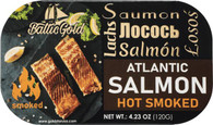Baltic Gold Atlantic Salmon Fillets In Oil - 4.23 oz (120g) (Salmon Hot Smoked, 11 Pack)