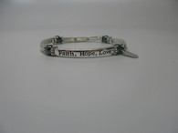 Magnetic Therapy Bracelet Faith Hope Love