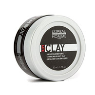L'oreal 5 Clay Strong Hold Matt Clay for Men, 1.7 Oz
