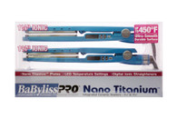 BaBylissPro Nano Titanium Ionic Flat Iron Duo Pack 1 1/4 inch Ionic Iron and 1 3/4 inch Ionic Iron
