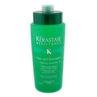 L'oreal Kerastase Resistance Bain Age Recharge Shampoo ( For Tight Scalps & Hair Losing Vitality ) 1000Ml/34Oz