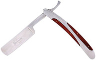 Kingsley Straight Edge Razor Stainless Steel with Wood Inlay Handle