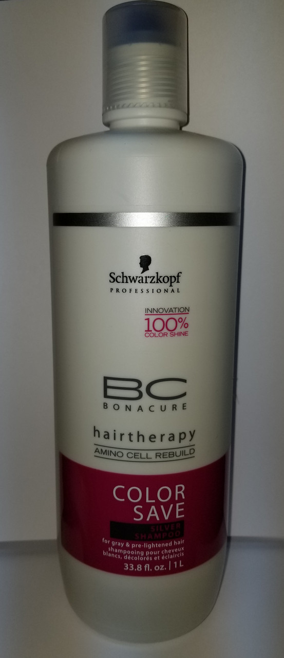 Bloeien enkel Behoren Schwarzkopf BC Bonacure Color Save True Silver Shampoo 33.8 Oz - Beauty  Supply