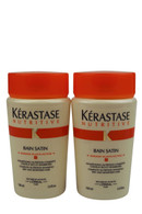 Kerastase Bain Satin #2 Shampoo 3.4 oz Set of Two Travel Size Bottles