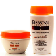 Kerastase Nutritive Nutri-thermique Masque 6.8 and Shampoo 8.5 Duo, for Very Dry and Sensitized Hair by Kerastase