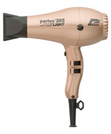 Parlux 385 Power Light Ceramic and Ionic Eco-friendly Professional Hair Dryer (Light Gold) EUROPEAN 220V