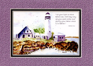 KJV Scripture Blank Greeting Cards  Lighthouse  Bible Baptist Bookstore