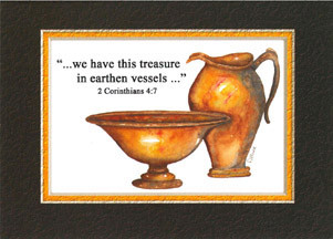 KJV Scripture Blank Greeting Card  2 Vessels  Bible Baptist Bookstore