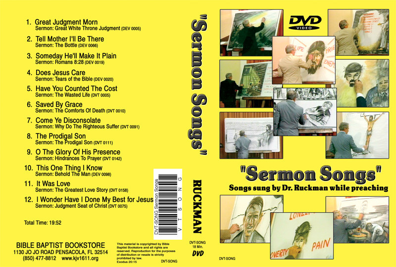 Sermon Songs Dvd Bible Baptist Bookstore