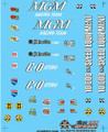 Nostalgia Drag Racing Mini Decal Sheet #27 1/25