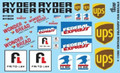 Delivery Van Decal Sheet,  1/25