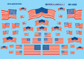 American Flag Decal Sheet