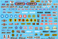 Nostalgia Drag Racing Contingency Decal Sheet 1/16