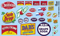 Soda Manufacturer Decal Sheet,  1/25