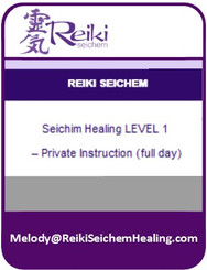 Seichim Healing Level 1 – Private Instruction (full day)